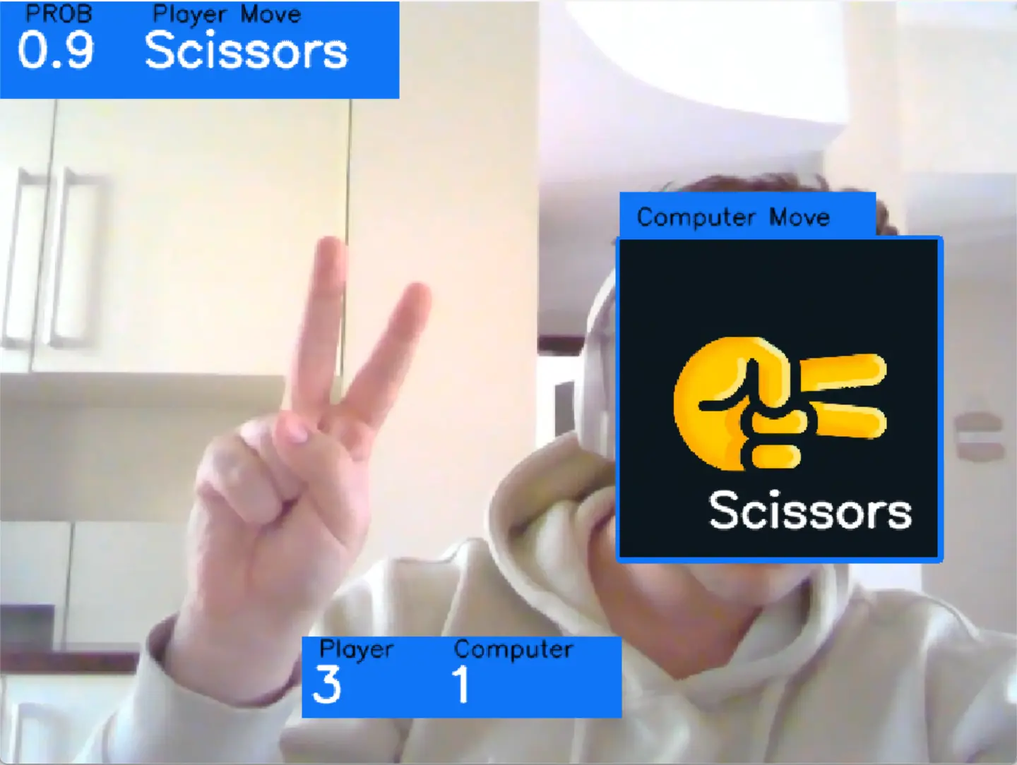 Gesture Controlled Rock Paper Scissors